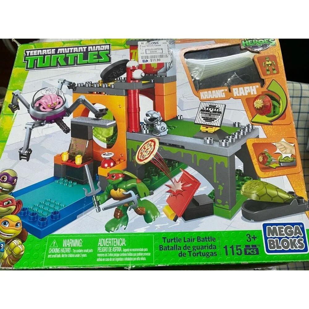 Mega Bloks Teenage Mutant Ninja Turtles Half Shell Heroes Turtle Lair Battle GUC